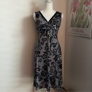 Vintage Y2K Lace Midi Dress Whimsigoth Romantic Vampire Grunge Gothic Floral 6